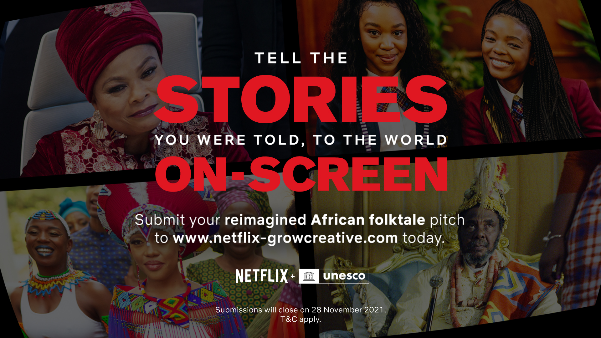 NETFLIX & UNESCO Short film competition across Sub-Saharan Africa